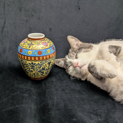 Antique Hand-Painted Dresden Porcelain Vase by Dresden (RARE, Germany), Circa 1900 🏺👑🇩🇪