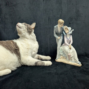 NAO by Lladro "Romantic Rendezvous" Figurine (DAISA 1984), Intact Parasol, Spain 💑🇪🇸💖