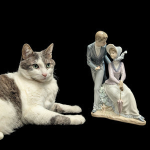 NAO by Lladro "Romantic Rendezvous" Figurine (DAISA 1984), Intact Parasol, Spain 💑🇪🇸💖