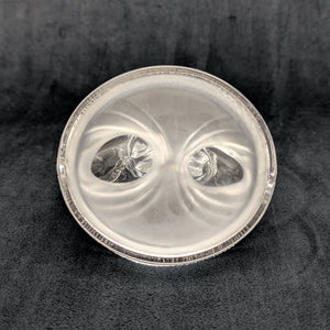 RCR Lead Crystal Swan Pair Sculpture – 24% Lead Crystal, Clear & Frosted Base (Italy), c. 1980 💖💐🇪🇸