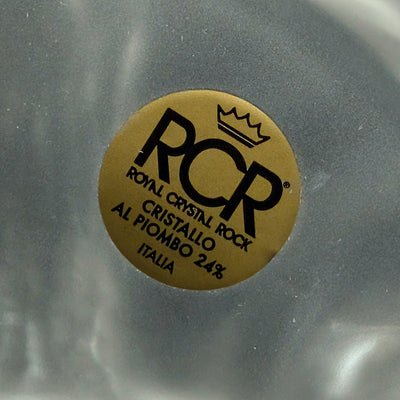RCR Bleikristall-Gänsefamilienfigur von Royal Crystal Rock (Kristall, Italien), ca. 1980er Jahre 🦢💎🇮🇹
