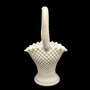 Vintage Westmoreland Milk Glass Basket by Westmoreland (Scalloped Edges, USA), Circa 1950s 🧺⚪🇺🇸