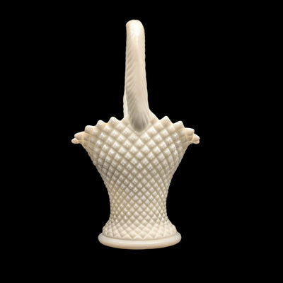 Vintage Westmoreland Milk Glass Basket by Westmoreland (Scalloped Edges, USA), Circa 1950s 🧺⚪🇺🇸