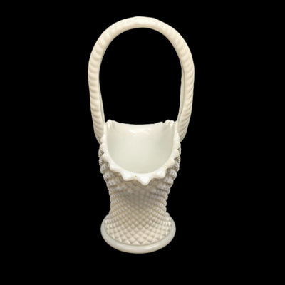 Vintage Westmoreland Milk Glass Basket by Westmoreland (Scalloped Edges, USA), Circa 1950s 🧺⚪🇺🇸