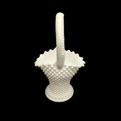 Vintage Westmoreland Milk Glass Basket by Westmoreland (Scalloped Edges, USA), Circa 1950s 🧺⚪🇺🇸