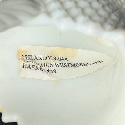 Vintage Westmoreland Milk Glass Basket by Westmoreland (Scalloped Edges, USA), Circa 1950s 🧺⚪🇺🇸