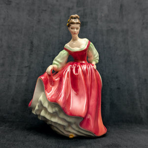 Vintage Royal Doulton "Fair Lady" Figurine (HN 2832), Red Dress, Peggy Davies Design, c. 1977 🩰🇬🇧👑