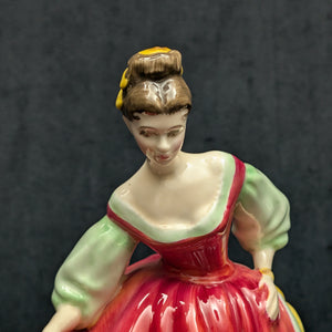 Vintage Royal Doulton "Fair Lady" Figurine (HN 2832), Red Dress, Peggy Davies Design, c. 1977 🩰🇬🇧👑