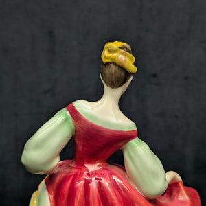 Vintage Royal Doulton "Fair Lady" Figurine (HN 2832), Red Dress, Peggy Davies Design, c. 1977 🩰🇬🇧👑