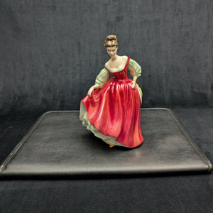 Vintage Royal Doulton "Fair Lady" Figurine (HN 2832), Red Dress, Peggy Davies Design, c. 1977 🩰🇬🇧👑