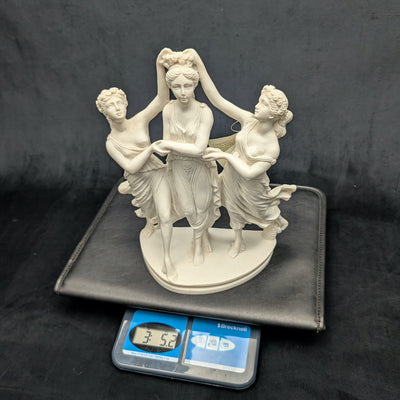 Italian "The Three Graces" Sculpture by Euromarchi (Neoclassical, Reproduction), Modern 💃🏽🏛️🇮🇹