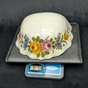 Vintage Italian Hand-Painted Swan Wall Fountain/Planter – Two-Piece Floral Ceramic Set (ITALY), c. 1960 🦢🇮🇹🌸