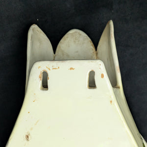 Vintage Italian Hand-Painted Swan Wall Fountain/Planter – Two-Piece Floral Ceramic Set (ITALY), c. 1960 🦢🇮🇹🌸