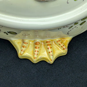 Vintage Italian Hand-Painted Swan Wall Fountain/Planter – Two-Piece Floral Ceramic Set (ITALY), c. 1960 🦢🇮🇹🌸