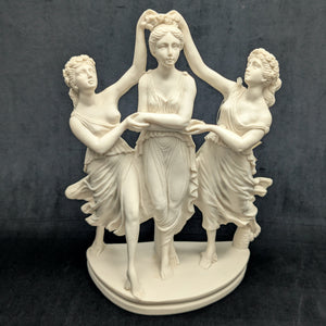Italian "The Three Graces" Sculpture by Euromarchi (Neoclassical, Reproduction), Modern 💃🏽🏛️🇮🇹