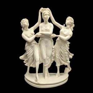 Italian "The Three Graces" Sculpture by Euromarchi (Neoclassical, Reproduction), Modern 💃🏽🏛️🇮🇹