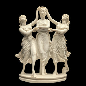 Italian "The Three Graces" Sculpture by Euromarchi (Neoclassical, Reproduction), Modern 💃🏽🏛️🇮🇹