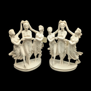 Italian "The Three Graces" Sculpture by Euromarchi (Neoclassical, Reproduction), Modern 💃🏽🏛️🇮🇹