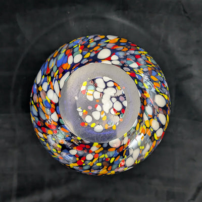 Large Hand-Blown Murano Style Confetti Glass Vase by Unknown Maker (Hand-Blown, Rare), Circa 1960s 💎✨🇮🇹