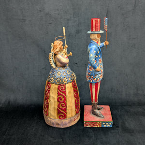 Jim Shore Heartwood Creek Patriotic Figurines by Jim Shore (Set of 2, Folk Art), 2002 & 2007 🇺🇸🗽✨