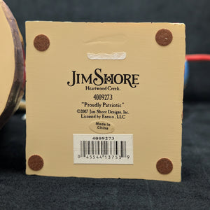 Jim Shore Heartwood Creek Patriotic Figurines by Jim Shore (Set of 2, Folk Art), 2002 & 2007 🇺🇸🗽✨