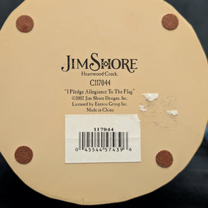 Jim Shore Heartwood Creek Patriotic Figurines by Jim Shore (Set of 2, Folk Art), 2002 & 2007 🇺🇸🗽✨