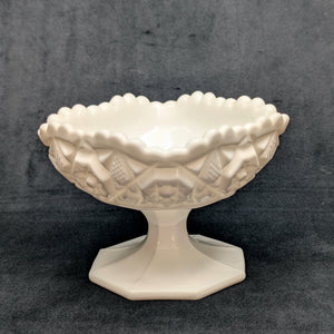 Vintage Bonbonschale aus Milchglas (Hersteller unbekannt)