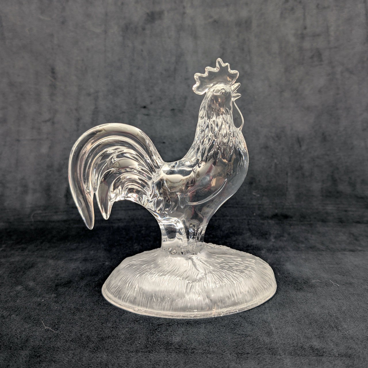 Cristal d'Arques Lead Crystal Rooster Figurine