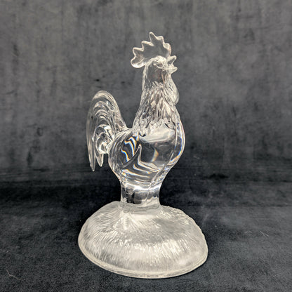 Cristal d'Arques Lead Crystal Rooster Figurine