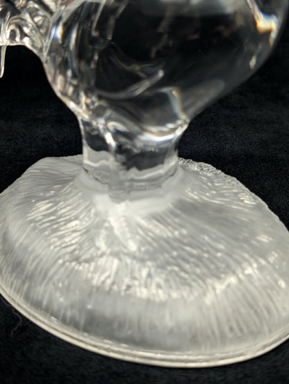 Cristal d'Arques Lead Crystal Rooster Figurine