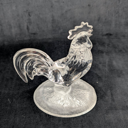 Cristal d'Arques Lead Crystal Rooster Figurine