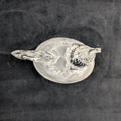 Cristal d'Arques Lead Crystal Rooster Figurine
