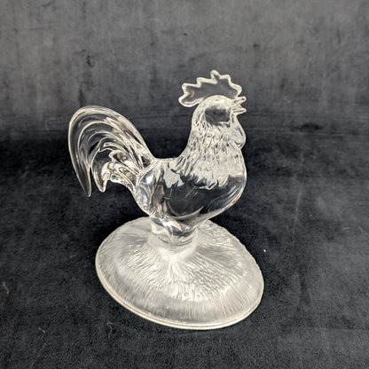 Cristal d'Arques Lead Crystal Rooster Figurine
