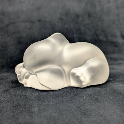 Lenox "Peanuts & Popcorn" Crystal Elephants by Lenox (Set of 2, Germany), Circa 2000s 🐘✨🇩🇪