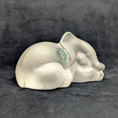 Lenox "Peanuts & Popcorn" Crystal Elephants by Lenox (Set of 2, Germany), Circa 2000s 🐘✨🇩🇪
