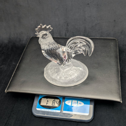 Cristal d'Arques Lead Crystal Rooster Figurine