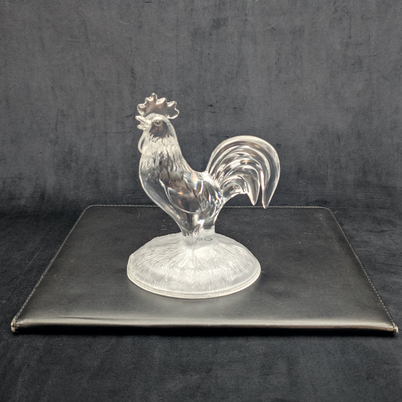 Cristal d'Arques Lead Crystal Rooster Figurine