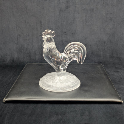 Cristal d'Arques Lead Crystal Rooster Figurine