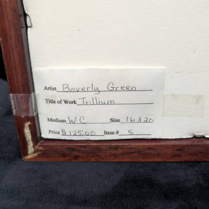 "Trillium", fechado en 2007, por Beverly Green