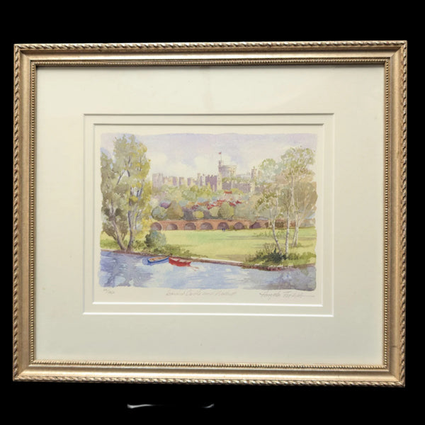 Castillo de Windsor, una acuarela original de Angela Fielder 🇬🇧