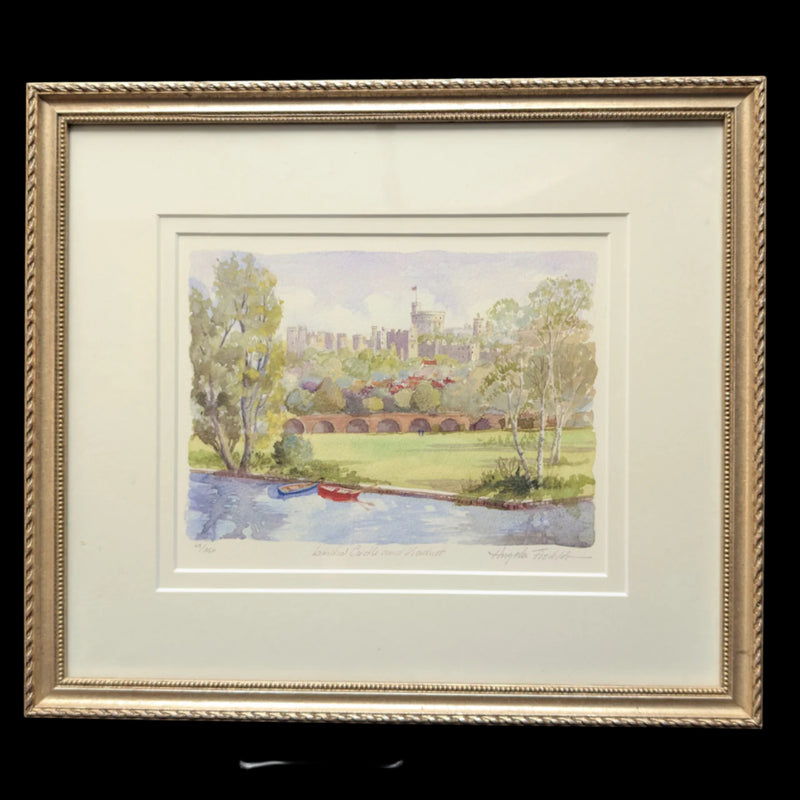 Castillo de Windsor, una acuarela original de Angela Fielder 🇬🇧