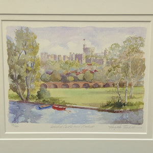 Windsor Castle, an Original Watercolor by Angela Fielder 🇬🇧