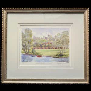 Windsor Castle, an Original Watercolor by Angela Fielder 🇬🇧