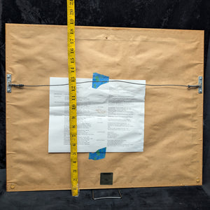 Ernesto Zepeda, "Chicken Farm" (Original Linocut Print, Signed, 12/50), Circa 1970s-1980s 🐔🚜🎨