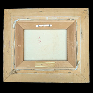 Unidentified Artist, "Cabin and Mountain Landscape" (Original Oil Painting), Circa 1960s-1970s 🏞️🏔️🎨