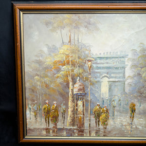 Escena callejera de París con el Arco del Triunfo de Vermen 🇫🇷