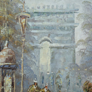 Escena callejera de París con el Arco del Triunfo de Vermen 🇫🇷