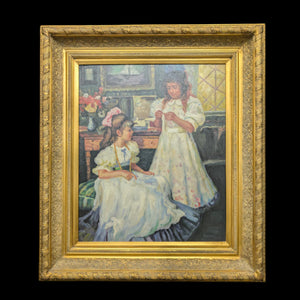 American Impressionist Portrait of Two Sisters (Gilded Age) 👯📜🎨