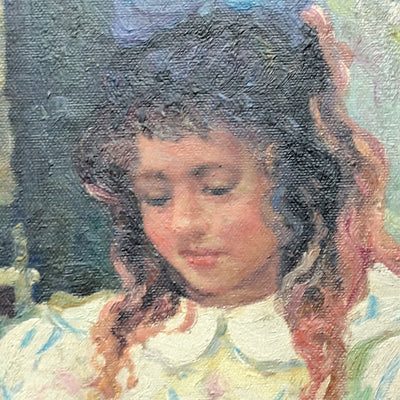 Un momento íntimo: Retrato impresionista estadounidense de dos hermanas👯