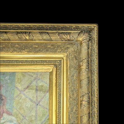 Un momento íntimo: Retrato impresionista estadounidense de dos hermanas👯